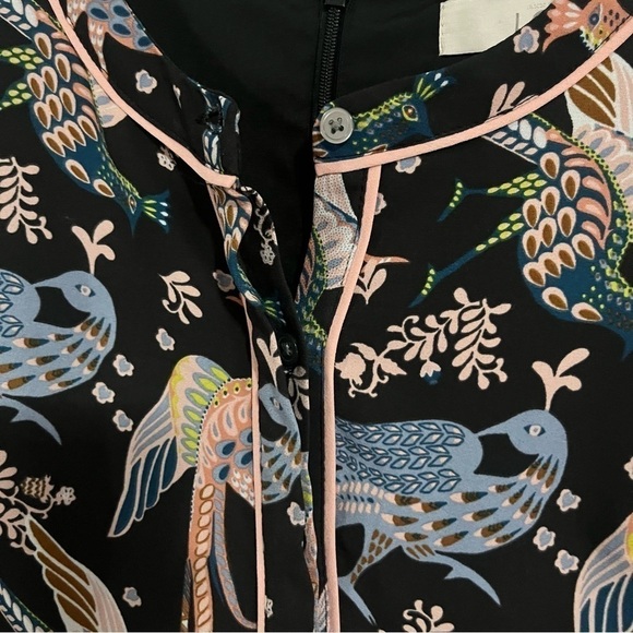 𝅺LOFT Black Snowbird Dress Size 00P - Picture 4 of 12